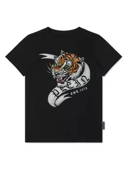 Philipp Plein футболка с кристаллами, черный