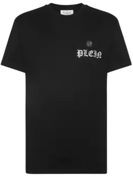 Philipp Plein футболка с кристаллами, черный