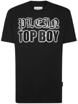 Philipp Plein футболка с кристаллами, черный