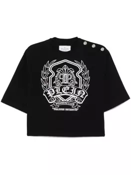 Philipp Plein футболка с кристаллами, черный