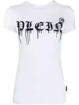 Philipp Plein футболка с логотипом, белый