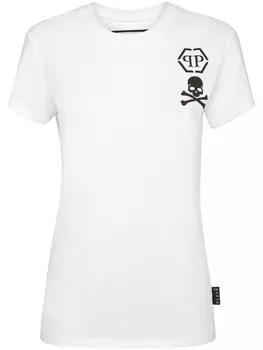 Philipp Plein футболка с логотипом, белый