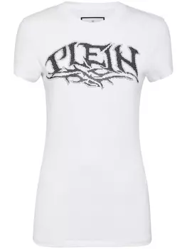 Philipp Plein футболка с логотипом, белый