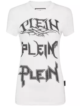 Philipp Plein футболка с логотипом, белый