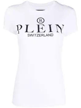 Philipp Plein футболка с логотипом, белый