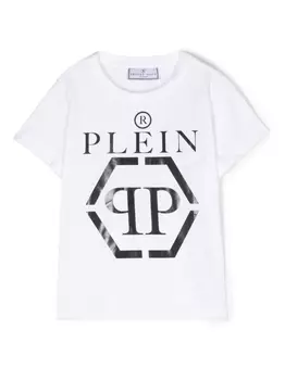 Philipp Plein футболка с логотипом, белый
