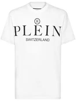 Philipp Plein футболка с логотипом, белый