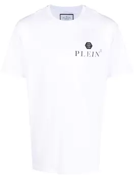 Philipp Plein футболка с логотипом, белый
