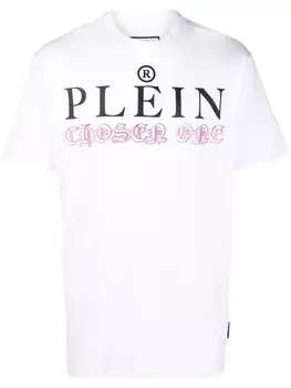 Philipp Plein футболка с логотипом, белый