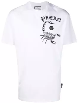 Philipp Plein футболка с логотипом, белый