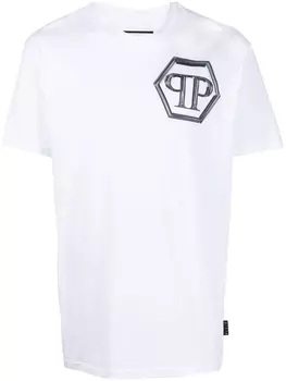 Philipp Plein футболка с логотипом, белый