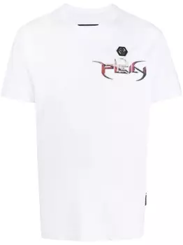 Philipp Plein футболка с логотипом, белый