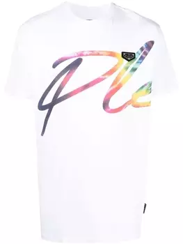 Philipp Plein футболка с логотипом, белый