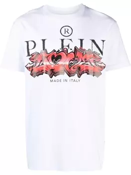 Philipp Plein футболка с логотипом, белый