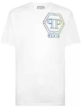 Philipp Plein футболка с логотипом, белый