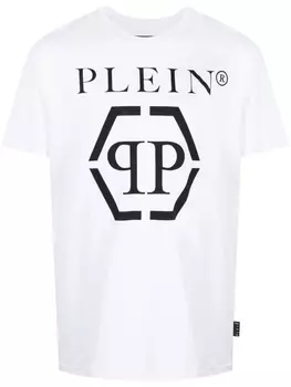 Philipp Plein футболка с логотипом, белый