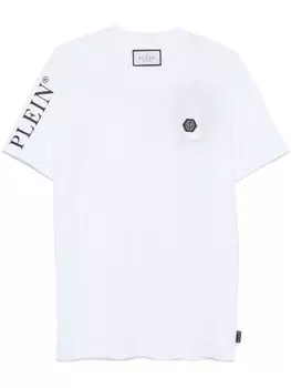 Philipp Plein футболка с логотипом, белый