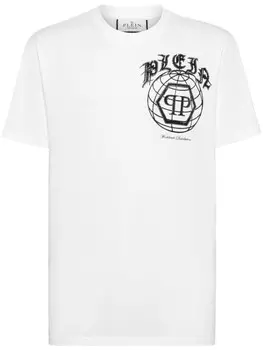 Philipp Plein футболка с логотипом, белый