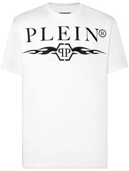 Philipp Plein футболка с логотипом, белый