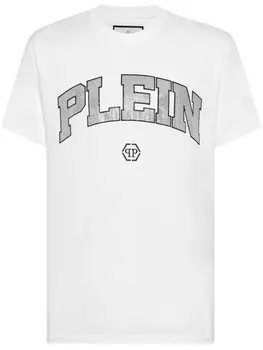Philipp Plein футболка с логотипом, белый