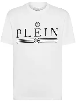 Philipp Plein футболка с логотипом, белый