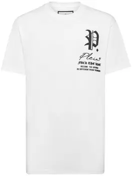 Philipp Plein футболка с логотипом, белый