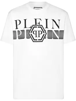 Philipp Plein футболка с логотипом, белый