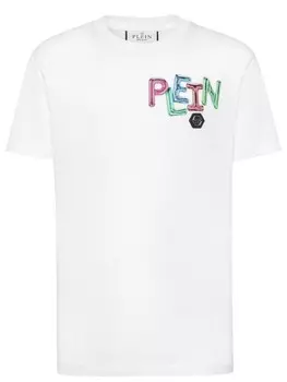 Philipp Plein футболка с логотипом, белый