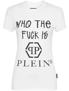 Philipp Plein футболка с логотипом, белый
