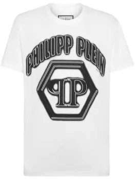 Philipp Plein футболка с логотипом, белый