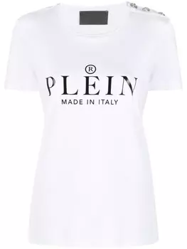 Philipp Plein футболка с логотипом, белый