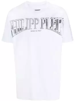 Philipp Plein футболка с логотипом, белый