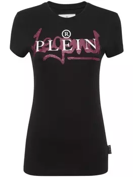 Philipp Plein футболка с логотипом, черный