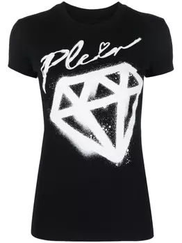 Philipp Plein футболка с логотипом, черный