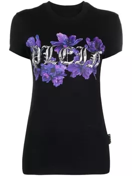 Philipp Plein футболка с логотипом, черный
