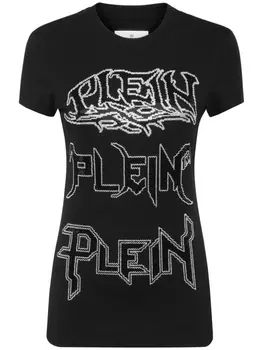 Philipp Plein футболка с логотипом, черный