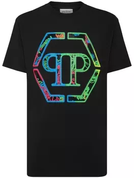 Philipp Plein футболка с логотипом, черный