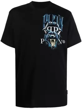 Philipp Plein футболка с логотипом, черный