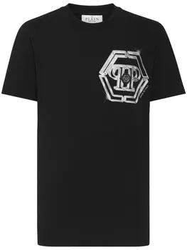 Philipp Plein футболка с логотипом, черный