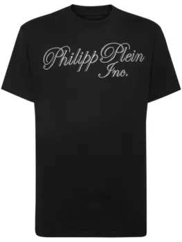 Philipp Plein футболка с логотипом, черный