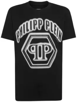 Philipp Plein футболка с логотипом, черный