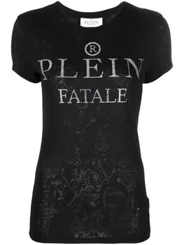 Philipp Plein футболка с логотипом, черный