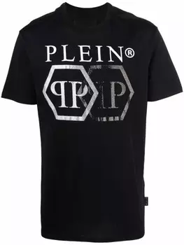 Philipp Plein футболка с логотипом, черный