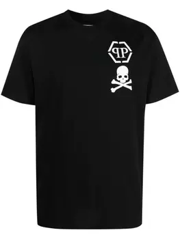 Philipp Plein футболка с логотипом, черный
