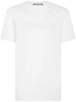 Philipp Plein футболка с логотипом Gothic, белый