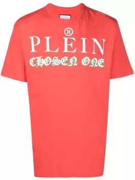 Philipp Plein футболка с логотипом, красный