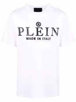 Philipp Plein футболка с логотипом Made in Italy, белый
