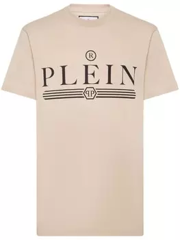 Philipp Plein футболка с логотипом, нейтральный цвет