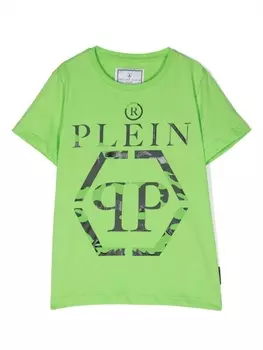 Philipp Plein футболка с логотипом, зеленый