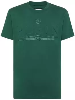 Philipp Plein футболка с логотипом, зеленый